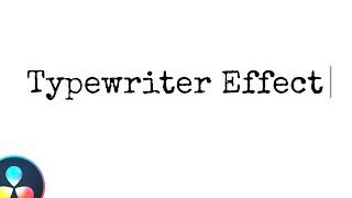 Typewriter Effect with Blinking Cursor (2 ways!) - DaVinci Resolve Tutorial
