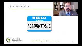 Part 7 - Responsibility, accountability and authority