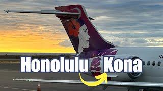 REVIEW | Hawaiian Airlines | Honolulu (HNL) - Kona (KOA) | Boeing 717 | Plumeria Lounge