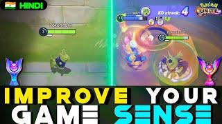 TOP 5 TIPS & TRICKS TO IMPROVE YOUR GAME SENSE TO WIN EVERY MATCH  | POKEMON UNITE INDIA #49