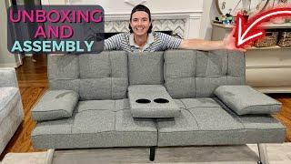 Best Choice Folding Futon Unboxing and Assembly PLUS Time Saving Tips for this great sofa bed!