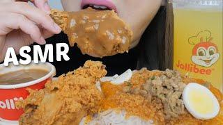 JOLLIBEE Palabok Fiesta with Crispy Chicken Joy *NO Talking Soft Relaxing Eating Sounds | N.E