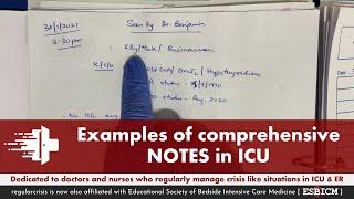 Example of comprehensive notes in ICU | RegularCrisis