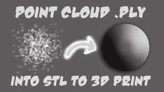 3D Scanned Point Cloud Dot PLY File Convert to STL For 3D Printing - Meshlab - Meshmixer