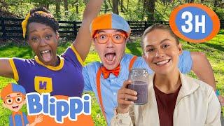 How Do Blippi & Meekah Start Their Day? ‍️ Stretch & Snack Fun! | Educational Videos for Kids