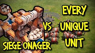 SIEGE ONAGER (Aztecs) vs EVERY UNIQUE UNIT | AoE II: Definitive Edition
