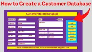 How to Create a Customer Database in Access - Microsoft Access Full Tutorial