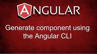 Angular: generate component using ng CLI