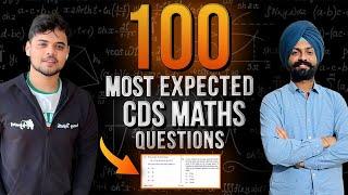 CDS 2 2024 Maths| 100 Most Repeated CDS Maths Concepts | Sandeep Brar Sir || cds journey IMA Maths.