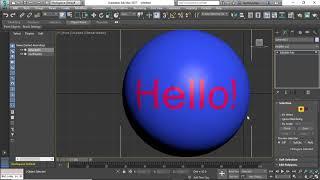 Easy Way to add text to an object in 3ds Max
