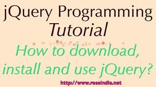 How to download, install and use jQuery?