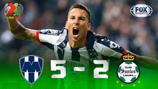 Monterrey - Santos Laguna [5-2] | GOLES | Cuartos de Final (Ida) | Liga MX