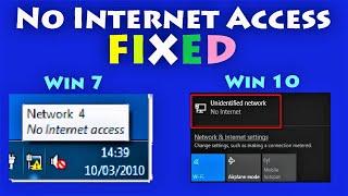 Unidentified Network No Internet Access Windows 10 \ 8 \ 7 Fixed | How to Fix Network Issues Windows