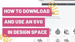 How to Download and use an SVG in Cricut Design Space