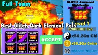 Insane Trade Got Full Team of Dark-Element Glitch Pets!  - Ninja Legends Roblox