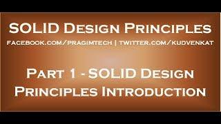 SOLID Design Principles Introduction