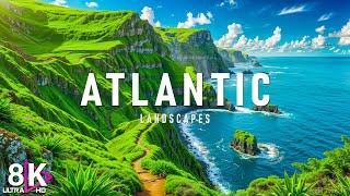 FLYING OVER ATLANTIC (8K UHD) - Relaxing Music Along With Beautiful Nature Videos - 8K Video HD