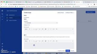 How to create an issue or ticket in Jira