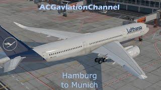 X-Plane 11.50 Beta 15 - with FF A350-900XWB (V1.6.8) from EDDH to EDDM