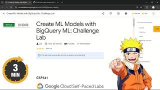 Create ML Models with BigQuery ML: Challenge Lab | #qwiklabs | #GSP341