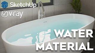 Photorealistic Water Material | V-Ray for Sketchup Tutorial