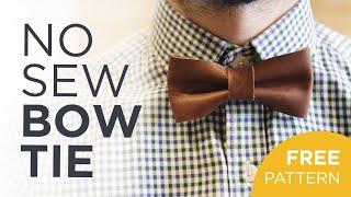 Make a NO STITCH leather BOW TIE with your CRICUT