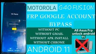 ALL Moto Android 11 FRP Bypass  NO PC  | moto g60 frp bypass | Motorola Android 11 FRP Bypass 2022