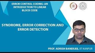 Syndrome, Error Correction and Error Detection