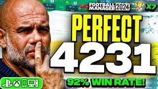 Pep's PERFECT 4-2-3-1 FM24 Tactic! | 92% Win Rate + 66% Possession!