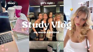 Study Vlog : ma rentrée à l'université au Canada (campus, amis, cafés, library, shopping etc.)