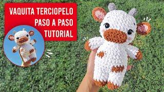 VAQUITA DE TERCIOPELO  // Amigurumi a Crochet - PASO A PASO desde 0 ((tutorial))