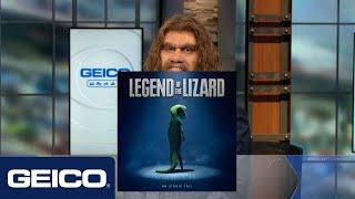 The GEICO Caveman on CBS with Phil and Boomer | Legend of the Lizard