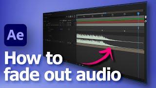 How to fade out Audio Music in After Effects 2023, AE Tutorial