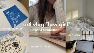 uni vlog *law student* in London ⭐ on-campus study, eating @ The Clove Club, final semester etc.