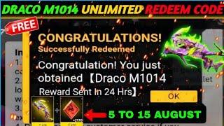 EVO Draco M1014 Gun Skin in Redeem Code || 5 to 15 August ||