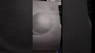 shading a sphere | graphite pencil drawing #youtubeshorts #sphere #shading