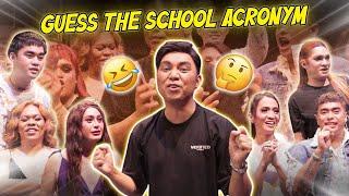 GUESS THE SCHOOL ACRONYM (LT SA MGA SAGOT) | CHAD KINIS VLOGS