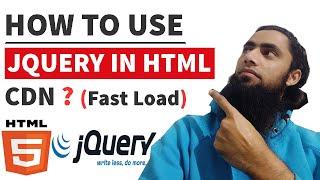 #15 How to Use jQuery in HTML | How to include Minified File | Use CDN | Solution of All Problems