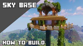 How to Build a Sky Base In Minecraft | Minecraft Survival Base Tutorial