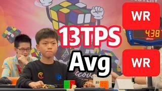 13TPS WR! 4.70, 4.79 3x3 Avg Yiheng Wang | 4 V Perms | Bali Discovery Speedcubing Masters 2024