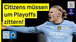 Blamage abgewendet! City bleibt im UCL-Rennen: Man City - FC Brügge | UEFA Champions League | DAZN