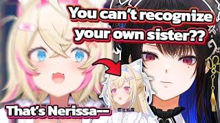 Mococo can't recognize her own sister and mistook Fuwawa as Nerissa