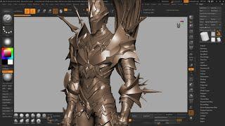 Solo Leveling: Igris character sculpting in zbrush PART-10 arm armor cleanup