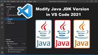How to Modify the Java JDK Version in Visual Studio Code 2021 | Set Java JDK using VS Code