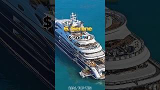 Top Ten Most Expensive Luxury Yachts In World #luxury #yacht #shorts #top