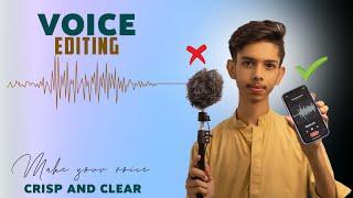 Voice Editing ( Make Your voice Clear and Crisp ) in Mobile