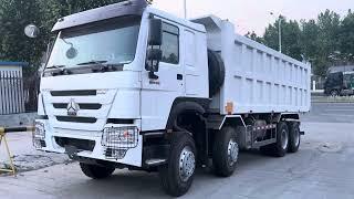 Sinotruk Rwanda howo 8x4 dump truck 380hp engine 60 tons price