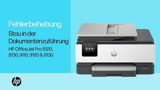 Staubehebung in Dokumentenzuführung | HP OJ Pro 8120, 8130, 9110, 9120 und 9130 All-in-One-Drucker