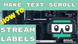 How to Make Stream Labels Text Scroll in Streamlabs OBS