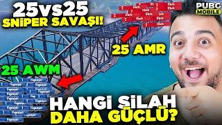 HİLEYE KARŞI BÜYÜK MÜCADELE!? 25 AMR vs 25 AWM! PUBG Mobile 25vs25 Ordu Savaşları